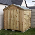 6' x 6' Economy Rustic Shed - Wooden Garden Shed